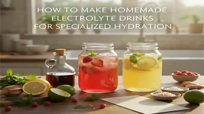 How to Make Homemade Electrolyte Drinks for Specialized Hydration